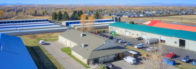 bozeman mt industrial warehouse for sale 6597 falcon lane aerial endstate commercial partners