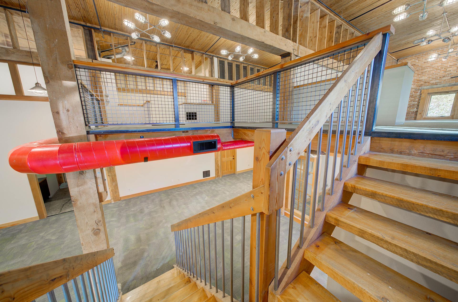 office lease bozeman mt 201 s wallace ave view from stairway endstate commercial partners