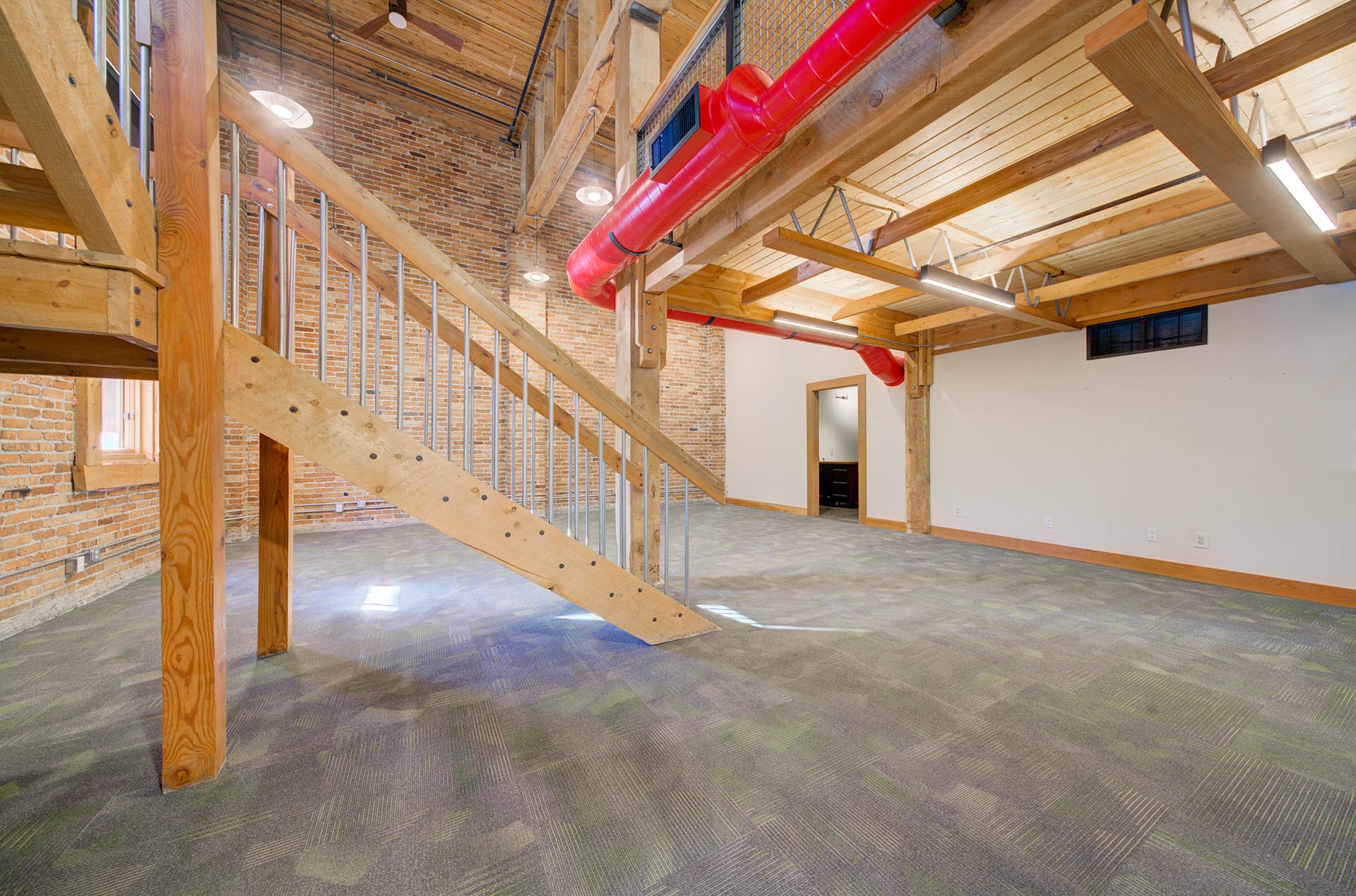 office lease bozeman mt 201 s wallace ave wooden staircase endstate commercial partners