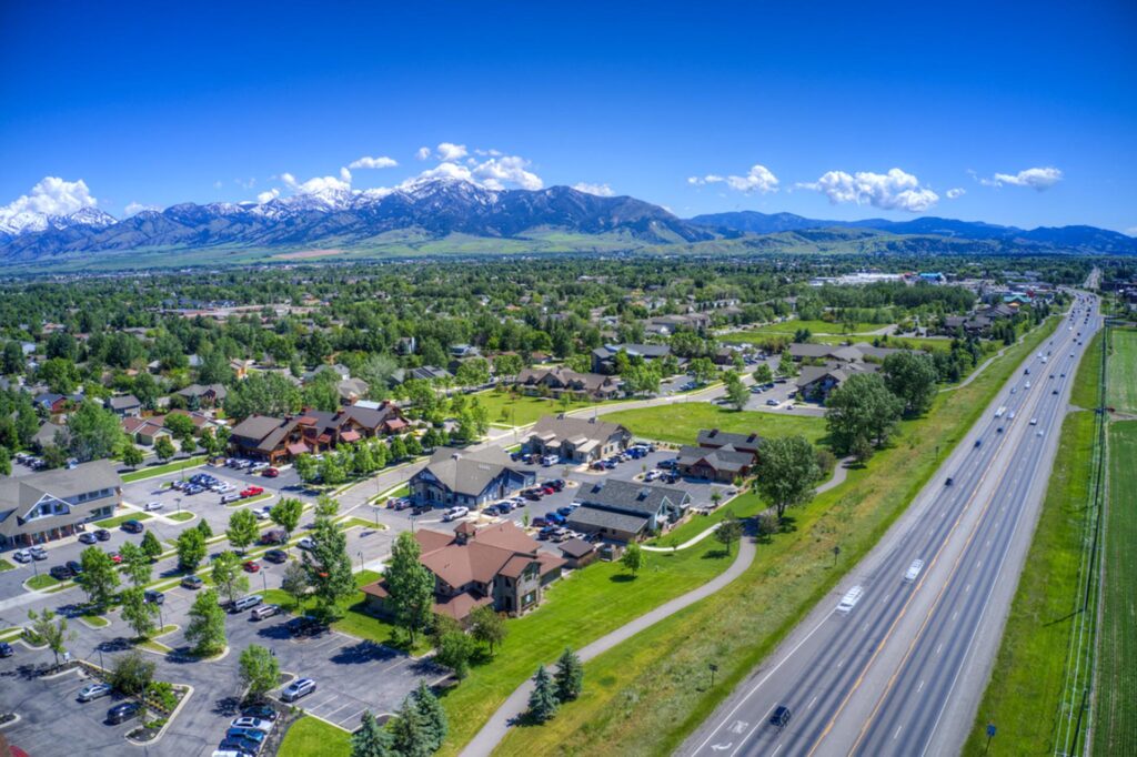 office lease bozeman mt 3950 valley commons ave aerial endstate commercial partners