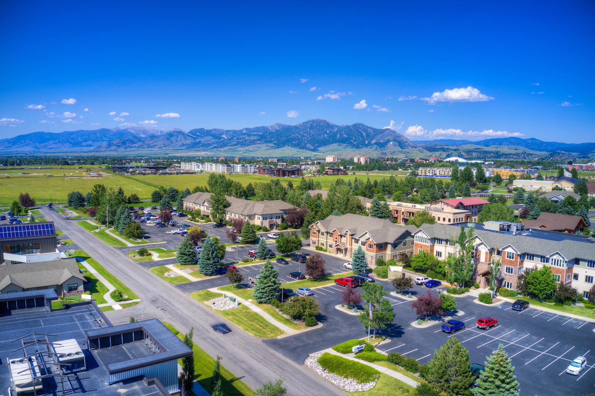 office tech lease bozeman mt 110 enterprise blvd aerial endstate commercial partners