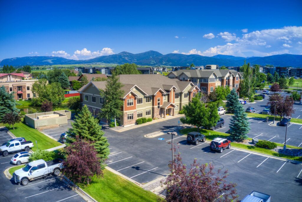 office tech lease bozeman mt 110 enterprise blvd exterior parking endstate commercial partners